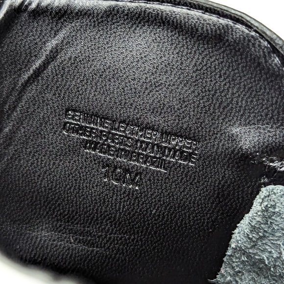 Talbots Women Tish Lug Pebble Black Leather Fabric Zip ankle boots size 10 - Picture 5 of 12